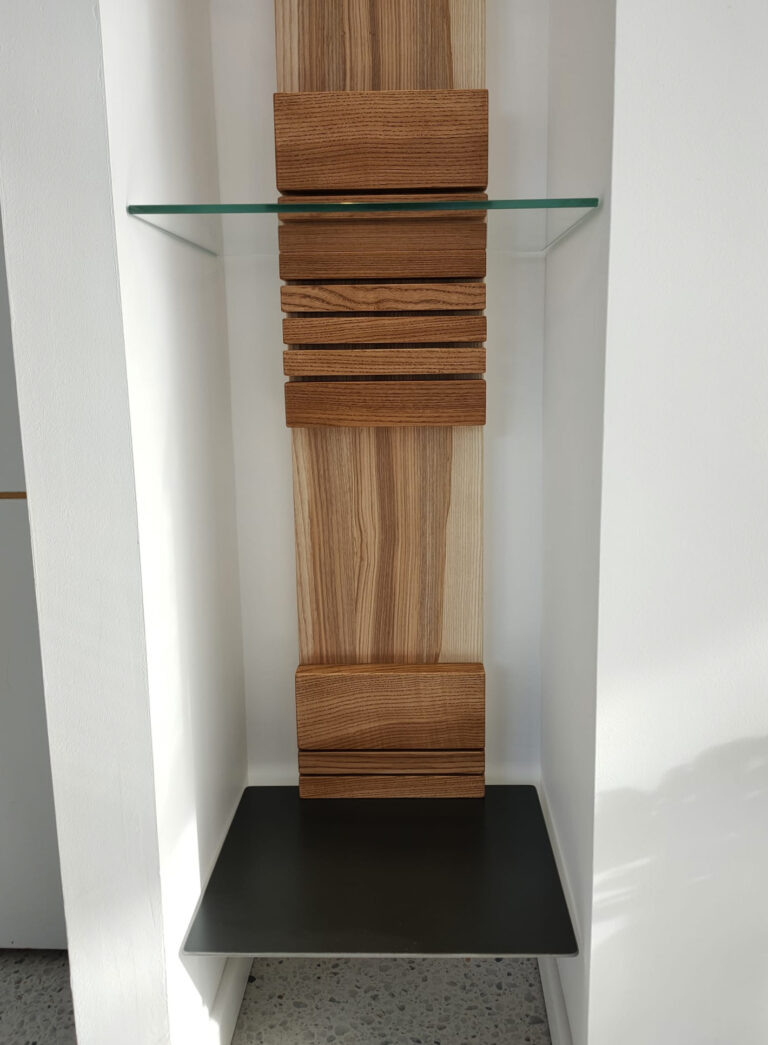 Détail étagère encastrée